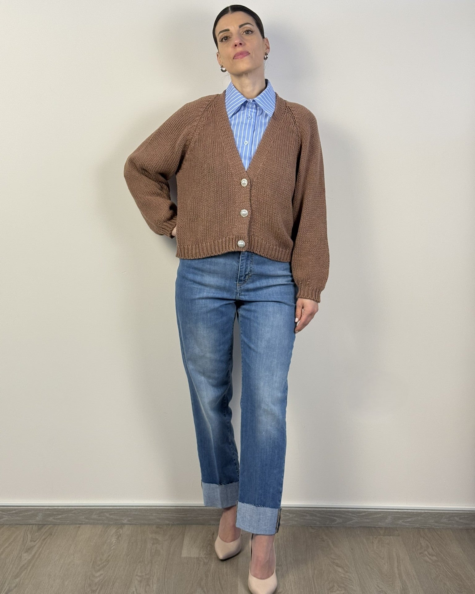 Cardigan Bottoni Gioiello HAVEONE