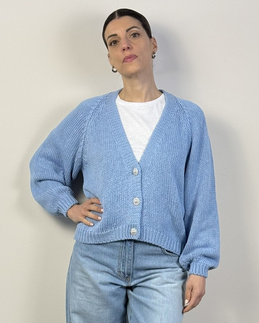 Cardigan Bottoni Gioiello HAVEONE
