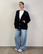 Cardigan Bottoni Bande Rilievo HAVEONE