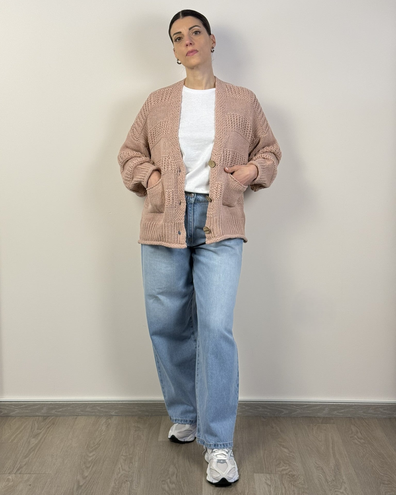 Cardigan Bottoni Bande Rilievo HAVEONE
