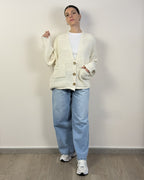 Cardigan Bottoni Bande Rilievo HAVEONE