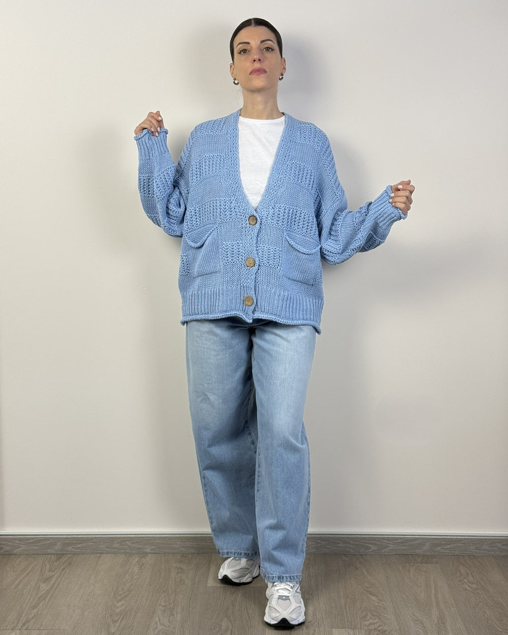 Cardigan Bottoni Bande Rilievo HAVEONE