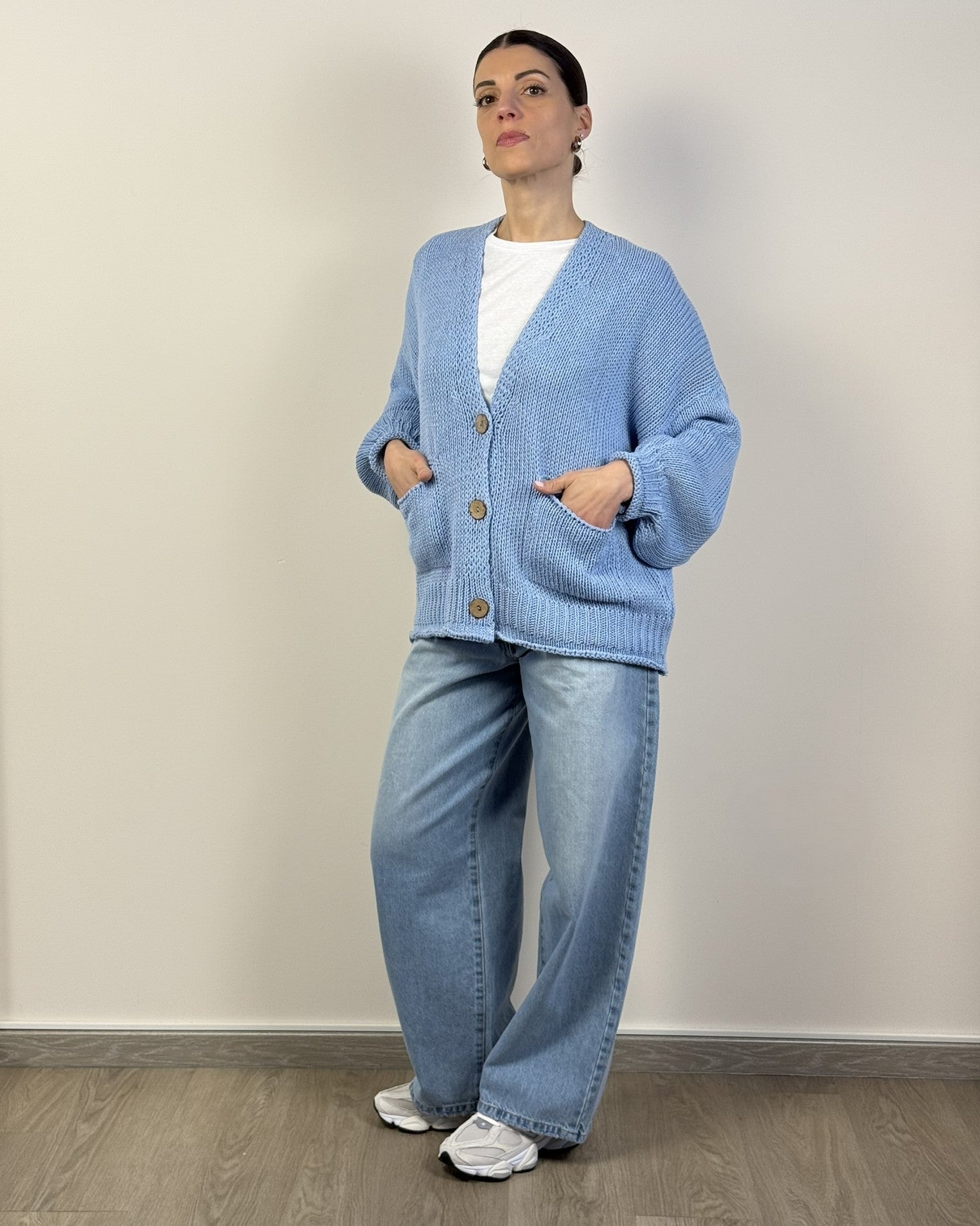 Cardigan Bottoni Tasche HAVEONE