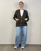 Cardigan Bottoni Tasche HAVEONE