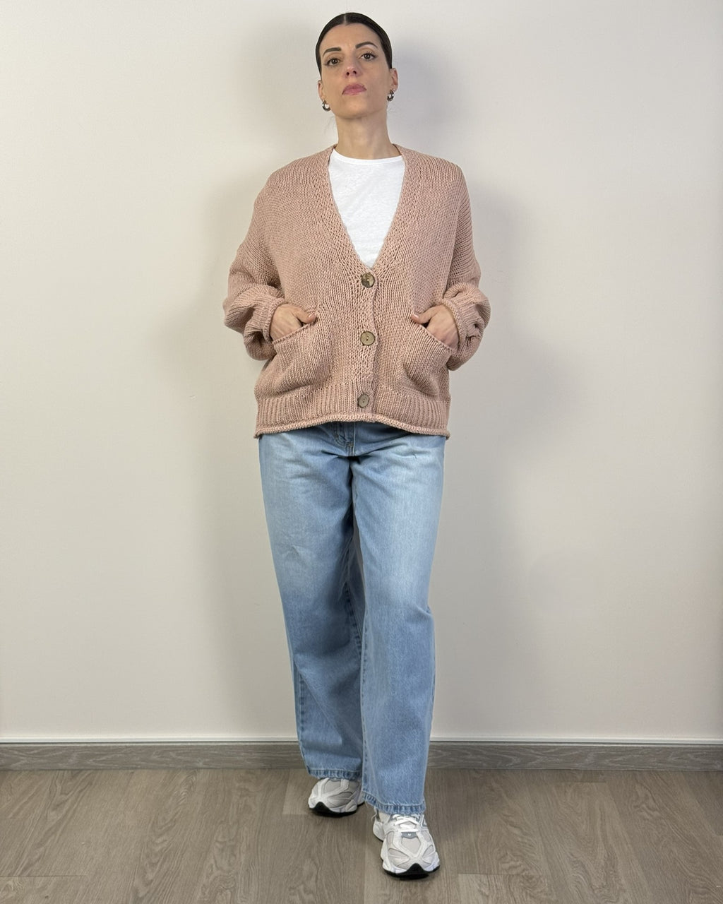 Cardigan Bottoni Tasche HAVEONE