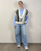 Gilet Chiuso Scollo Jacquard HAVEONE