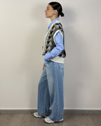 Gilet Chiuso Scollo Jacquard HAVEONE