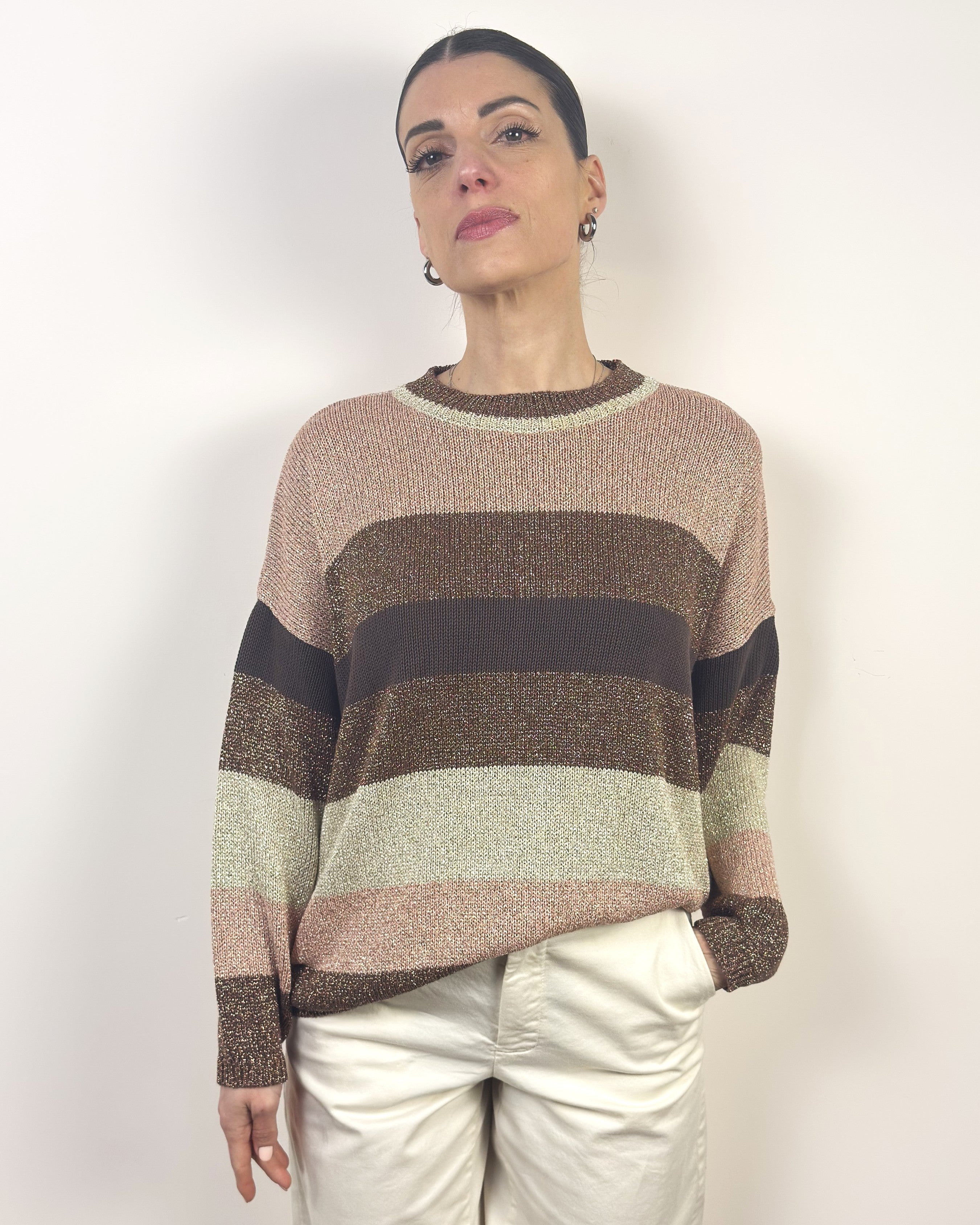 Maglia Girocollo Righe KONTATTO