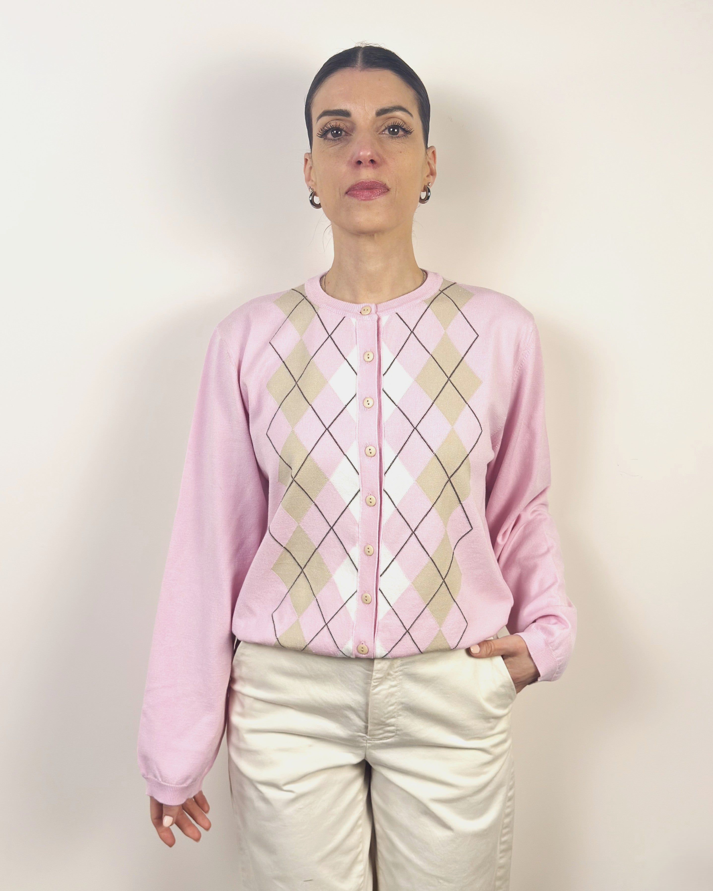 Cardigan Rombi Bottoni KONTATTO