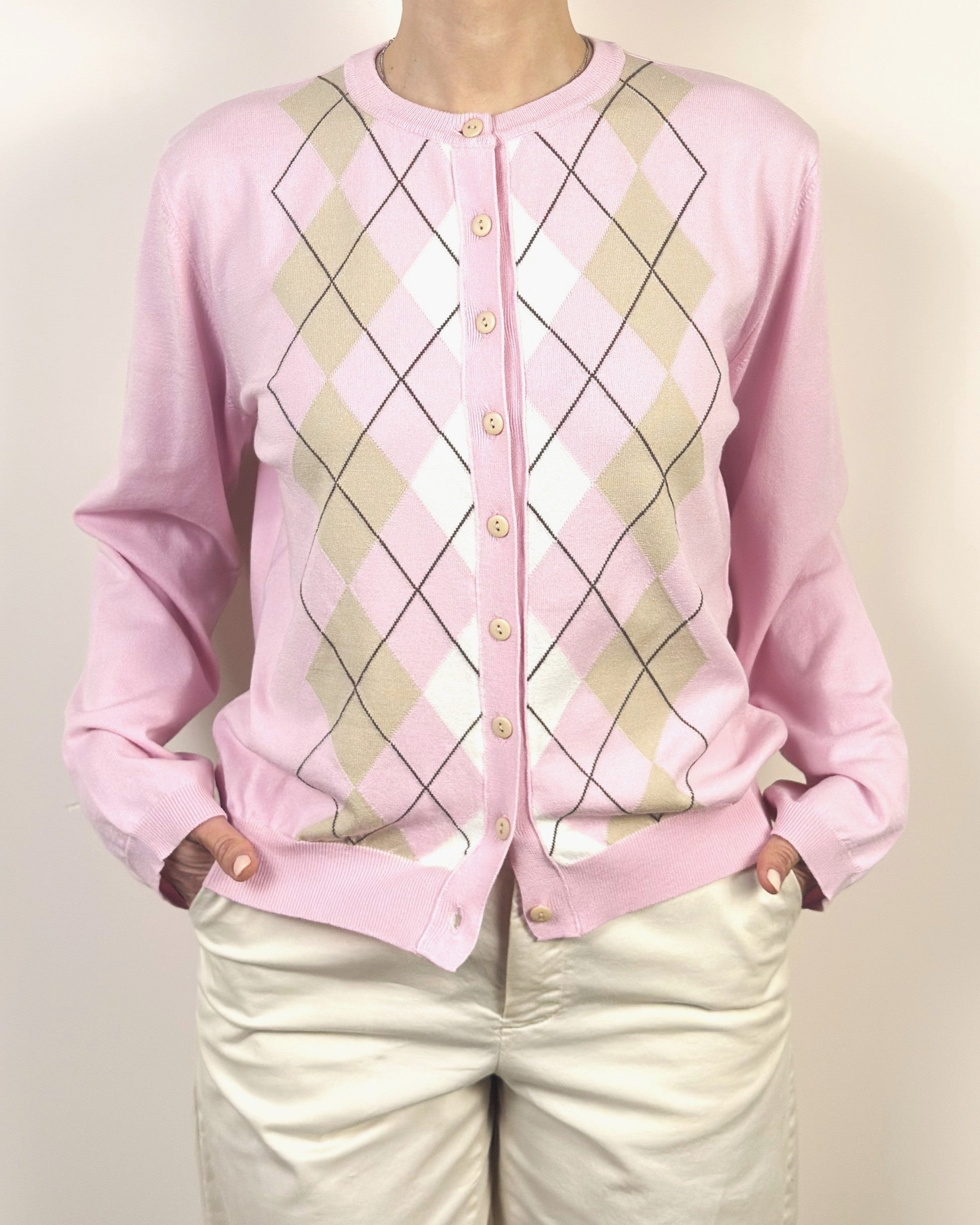 Cardigan Rombi Bottoni KONTATTO