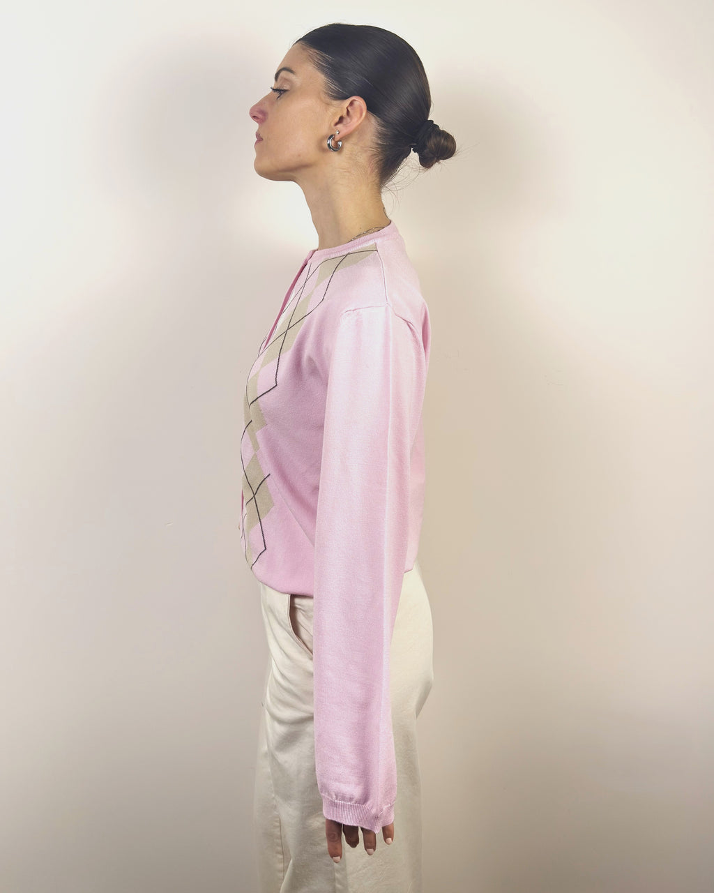 Cardigan Rombi Bottoni KONTATTO