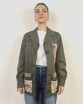 Giacca Sahariana Militare Con Ricami LOKITA