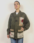 Giacca Sahariana Militare Con Ricami LOKITA