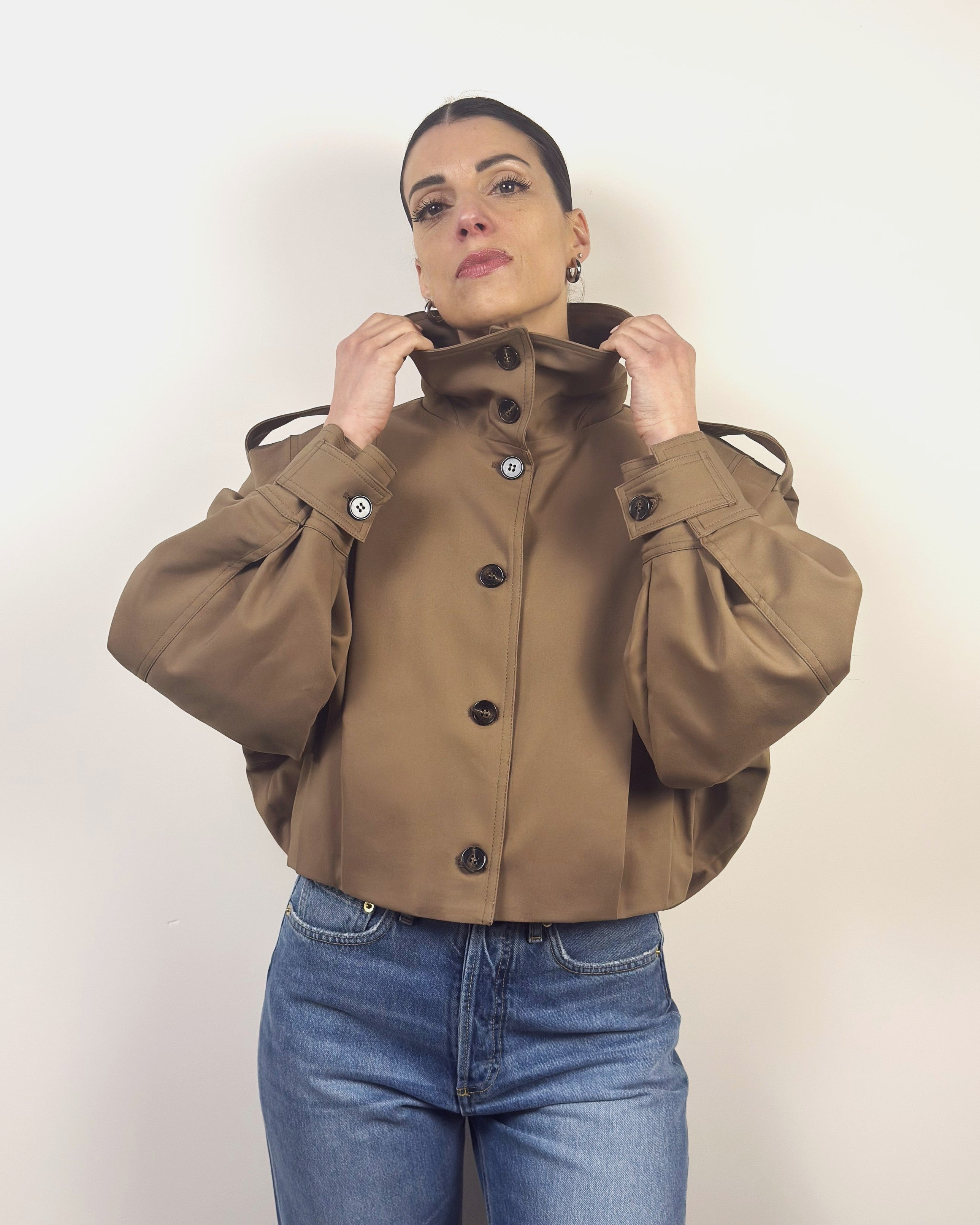 Giacca Bomber Con Pieghe LOKITA