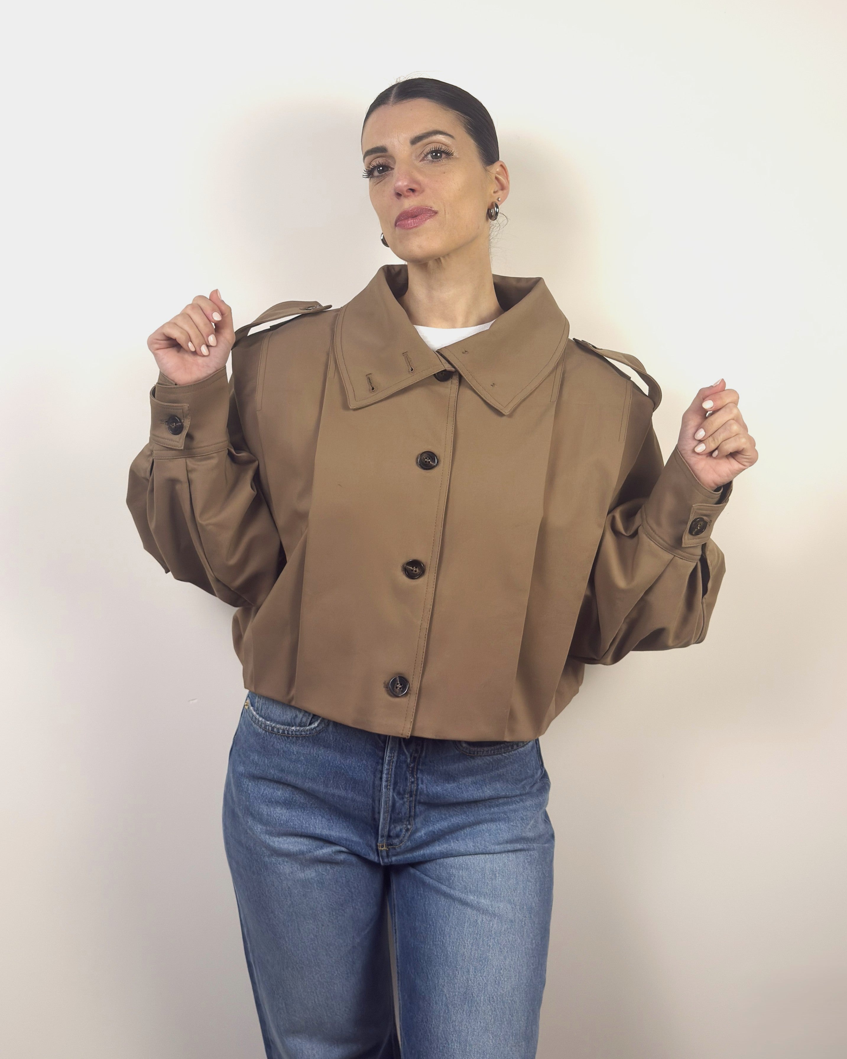Giacca Bomber Con Pieghe LOKITA