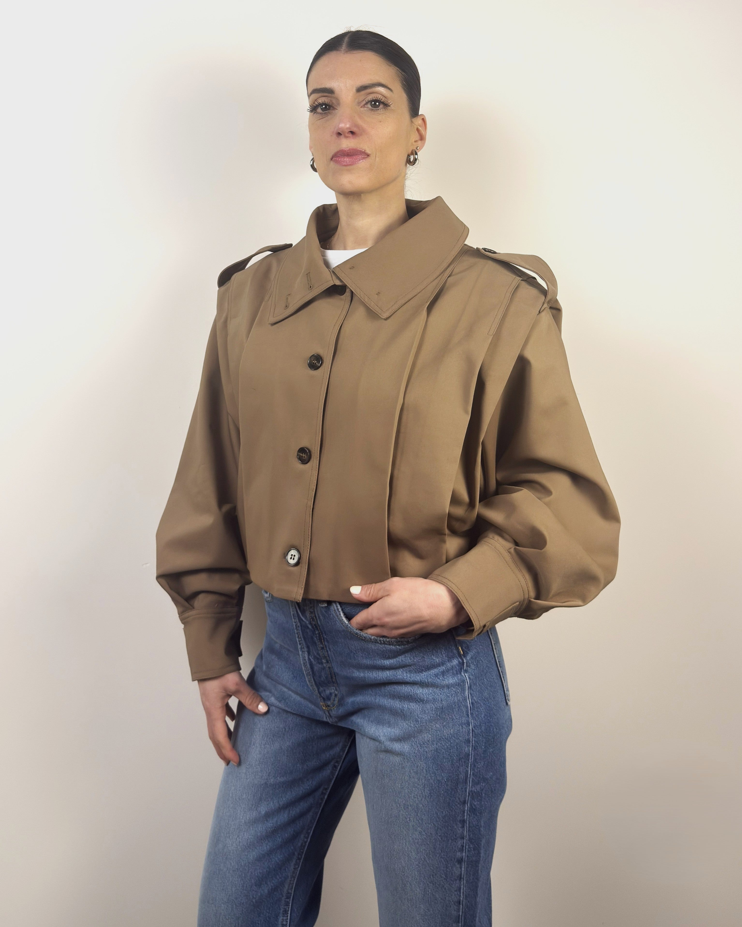 Giacca Bomber Con Pieghe LOKITA