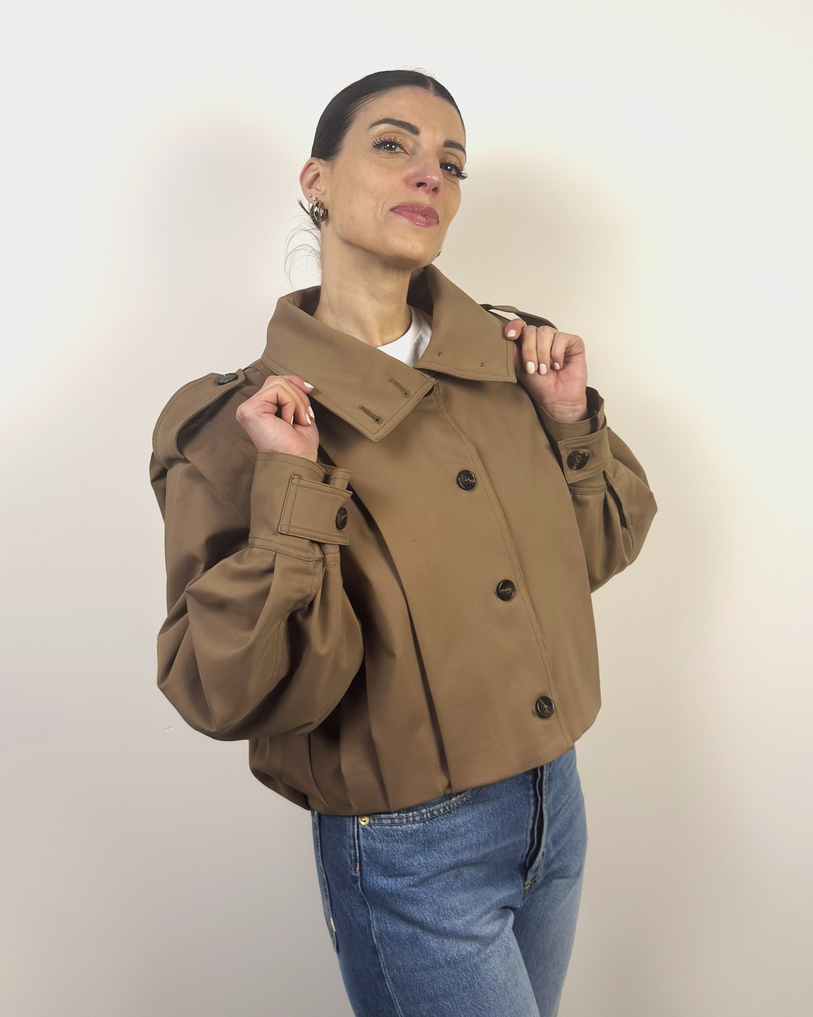Giacca Bomber Con Pieghe LOKITA