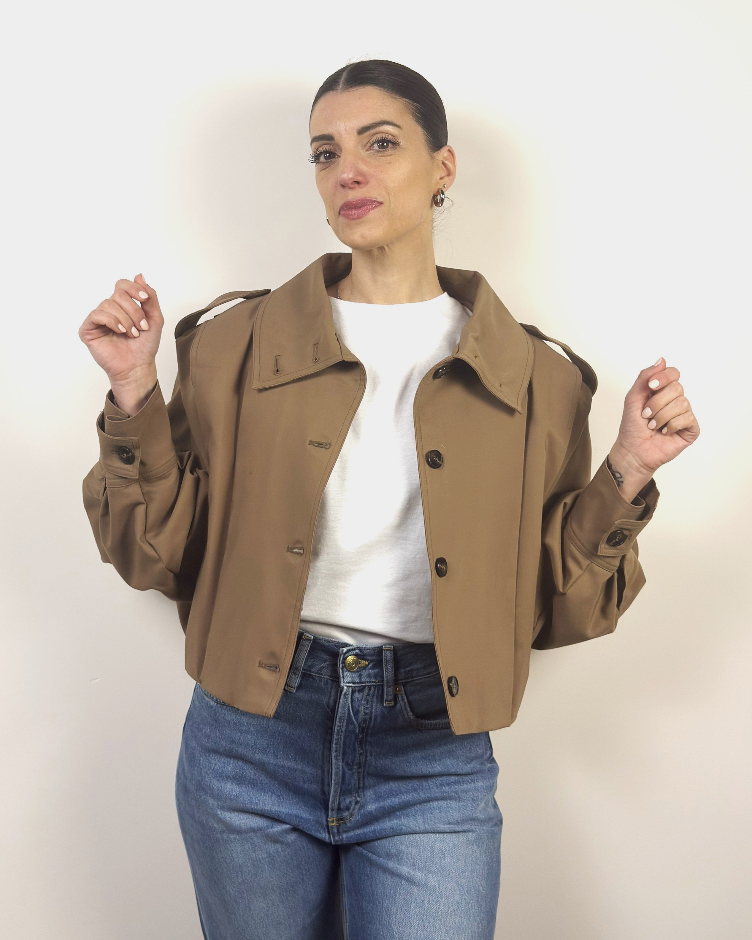 Giacca Bomber Con Pieghe LOKITA