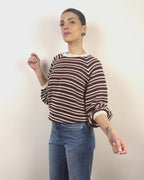 Girocollo Righe Traforato KONTATTO