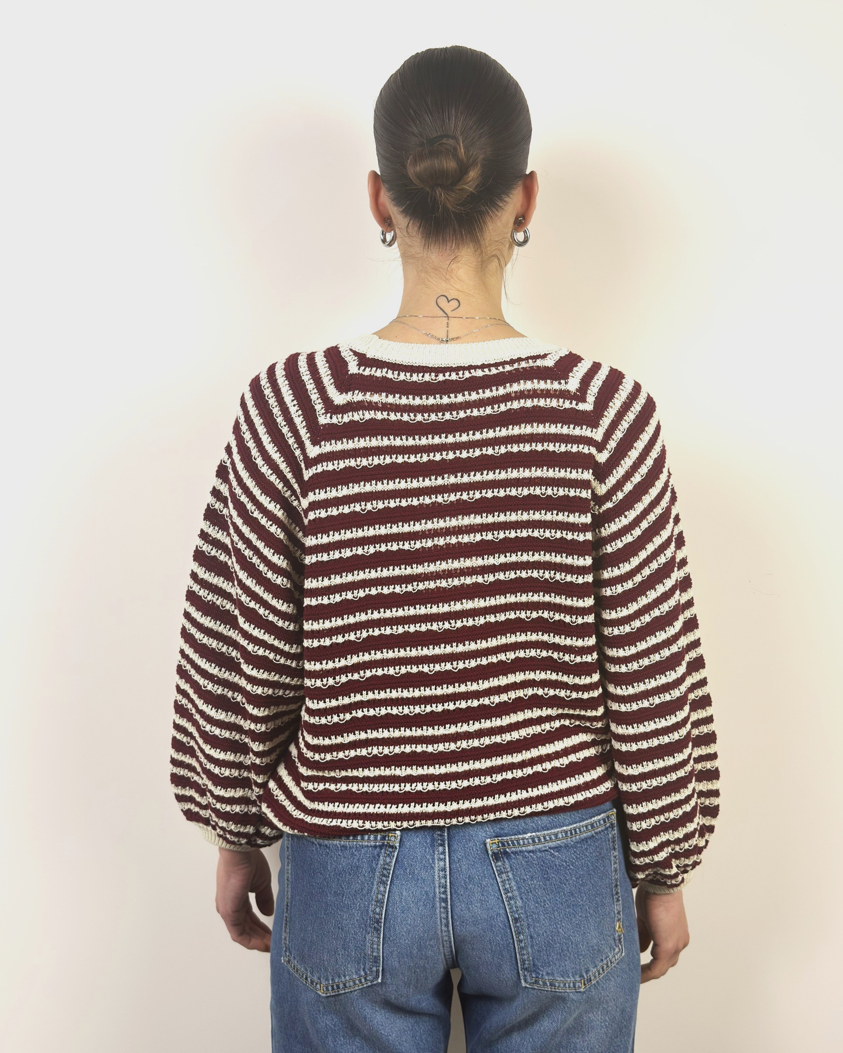 Girocollo Righe Traforato KONTATTO