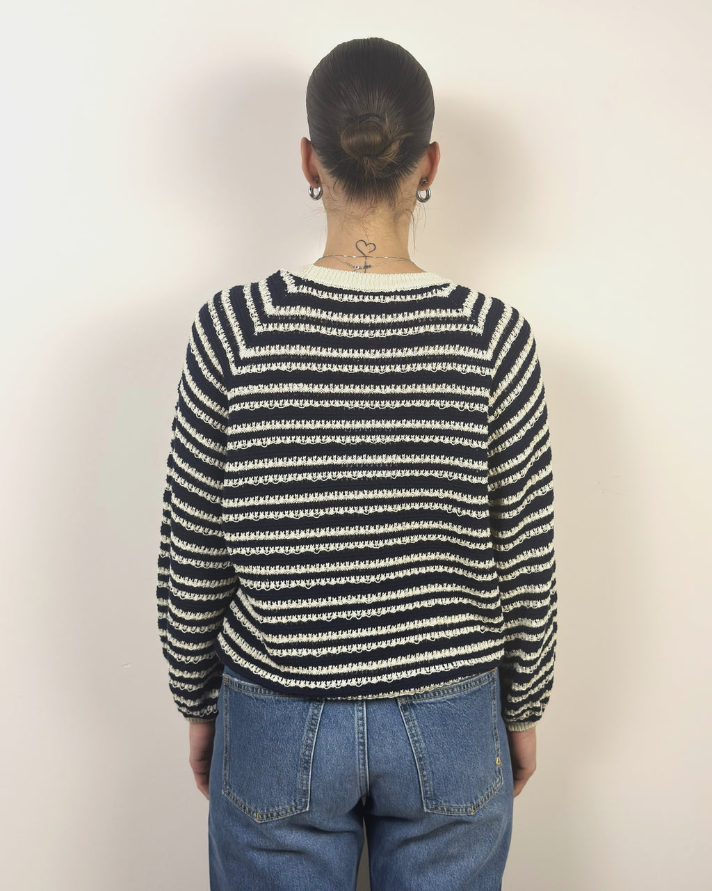 Girocollo Righe Traforato KONTATTO