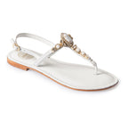 Sandalo Amalfi con strass in pelle L.A.WATER