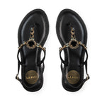 Sandalo Amalfi con strass in pelle L.A.WATER