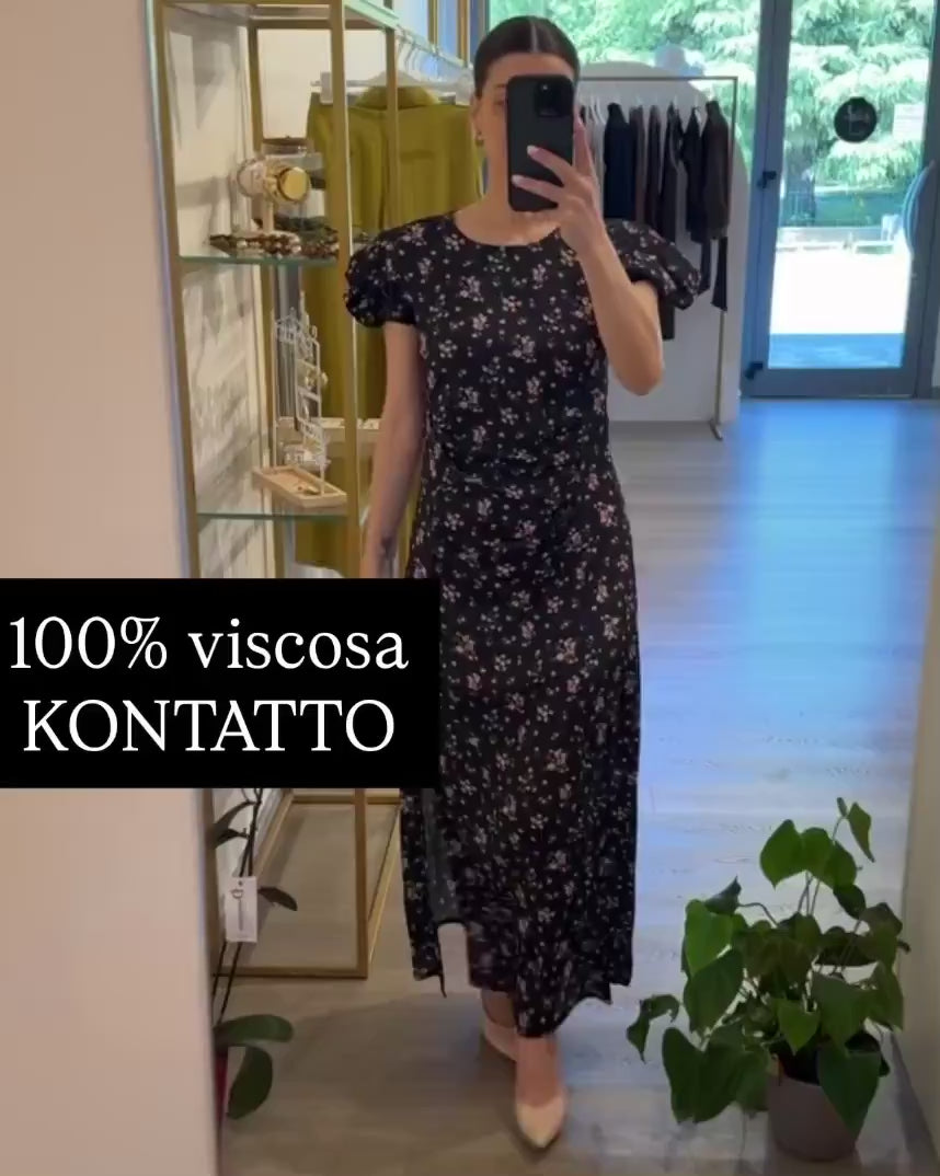 Abito Lungo Fantasia Floreale KONTATTO (VIDEO)