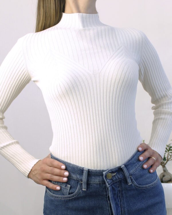 maglia Lupetto a Coste KONTATTO