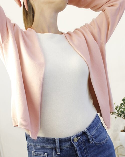 cardigan Viscosa KONTATTO Rosa