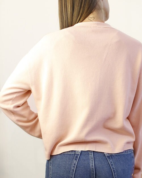 cardigan Viscosa KONTATTO Rosa