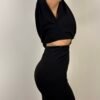 abito vestito corto con cut out haveone spalline