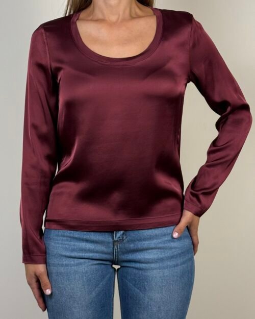 maglia tshirt viscosa manica lunga haveone blusa