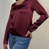 maglia tshirt viscosa manica lunga haveone blusa