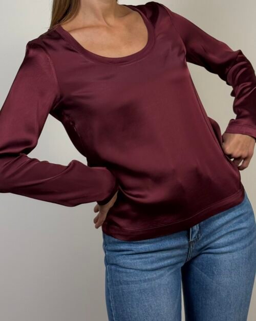 maglia tshirt viscosa manica lunga haveone blusa