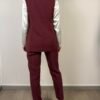 competo gilet doppio petto pantalone sigaretta haveone bordeaux