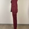 competo gilet doppio petto pantalone sigaretta haveone bordeaux