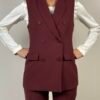 competo gilet doppio petto haveone bordeaux