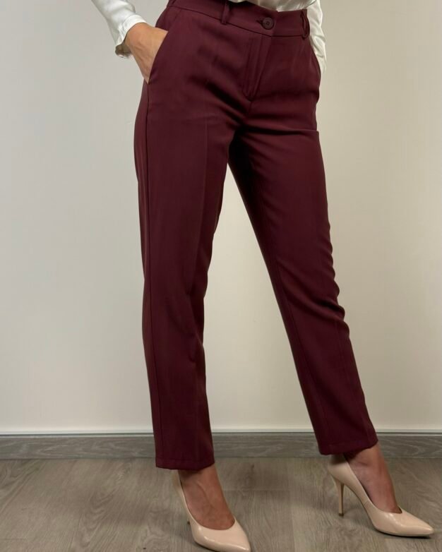pantalone sigaretta haveone bordeaux