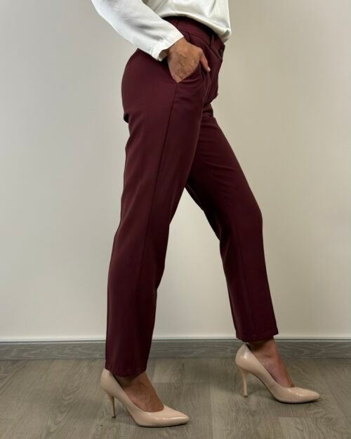 pantalone sigaretta haveone bordeaux