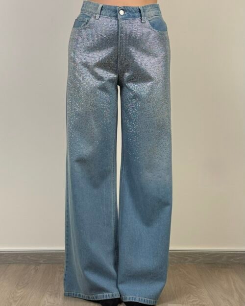 jeans strass haveone gamba larga