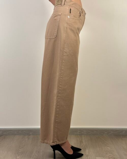 jeans cammello gamba larga haveone