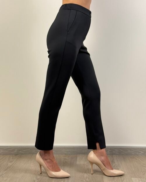 pantalone sigaretta max mara tessuto tecnico jersey