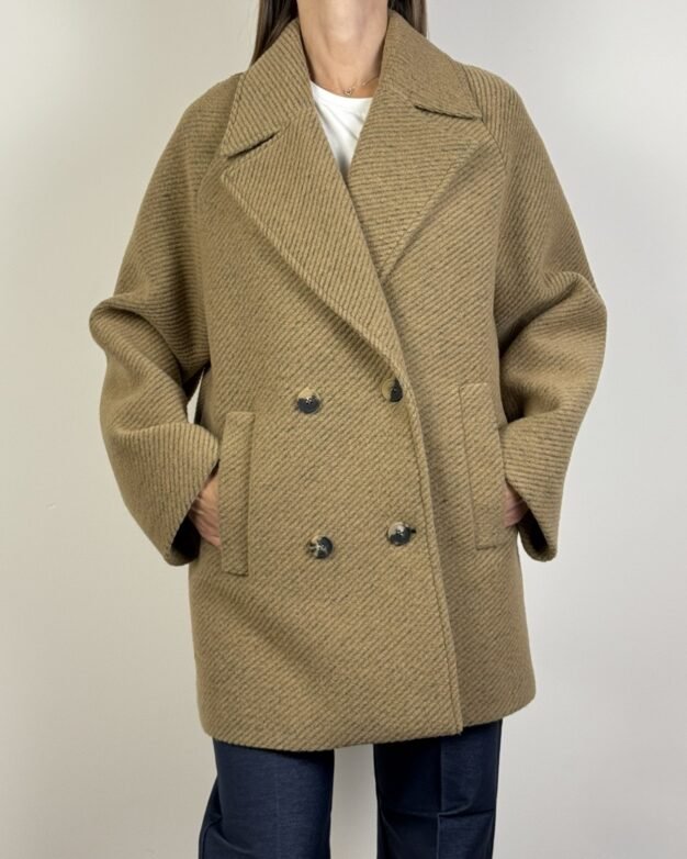 cappotto max mara doppio petto lana