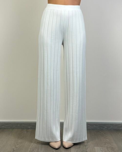 pantalone coste costine max mara elastico in vita maglia viscosa