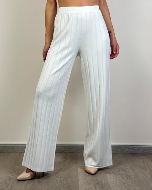 pantalone coste costine max mara elastico in vita maglia viscosa