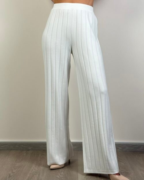 pantalone coste costine max mara elastico in vita maglia viscosa