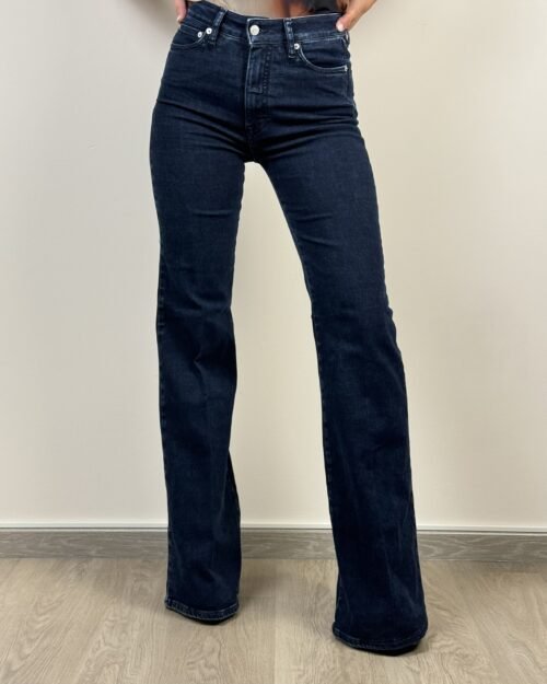 jeans cycle flaire cinque tasche denim color jeans zampa palazzo dritto vita bassa vita media vita alta