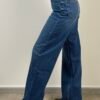 jeans cycle flaire cinque tasche palazzo dritto vita bassa