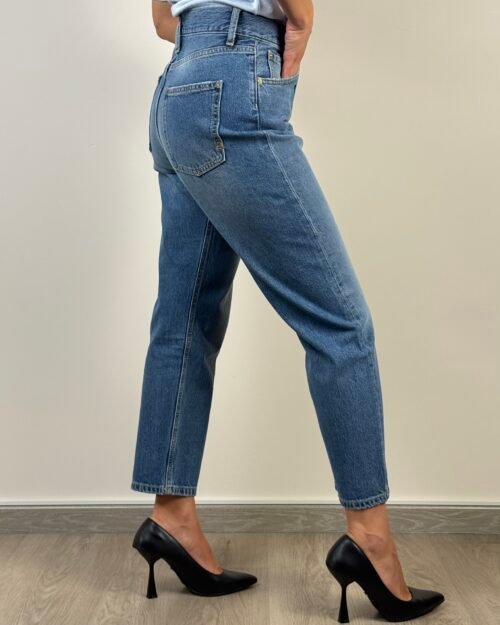 jeans cycle dritto sigaretta cinque tasche caviglia morbido